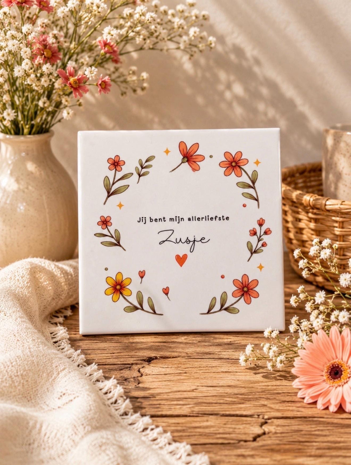 Gepersonaliseerd Tegeltje: Jij bent mijn allerliefste [OPTIE]
