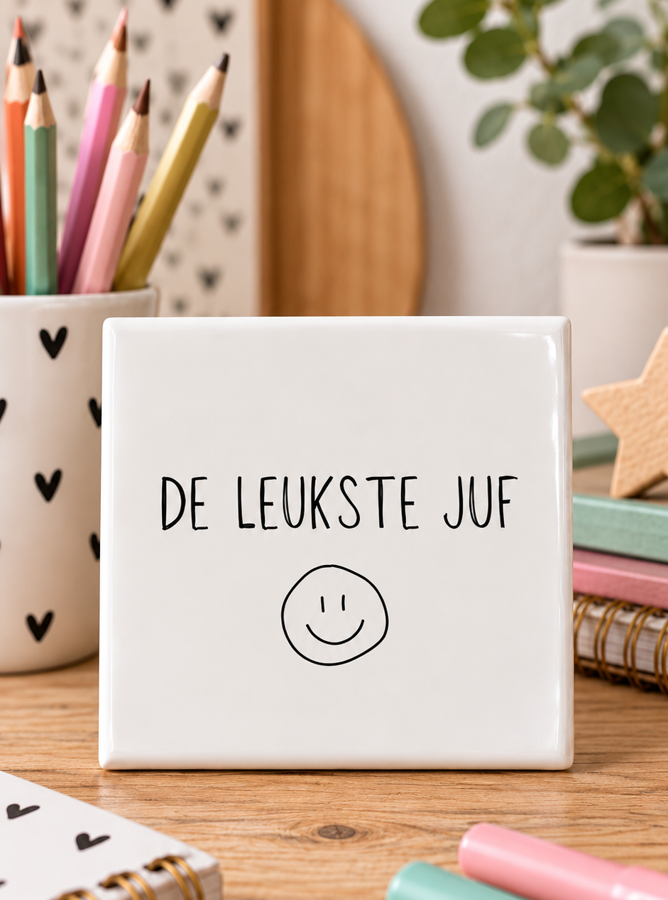 De leukste juf tegel