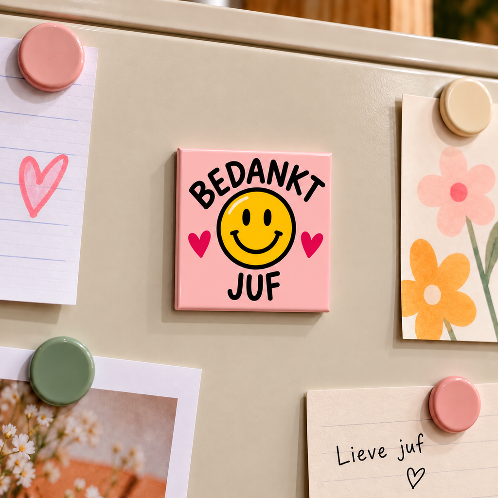 Bedankt juf smiley