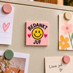 Bedankt juf smiley