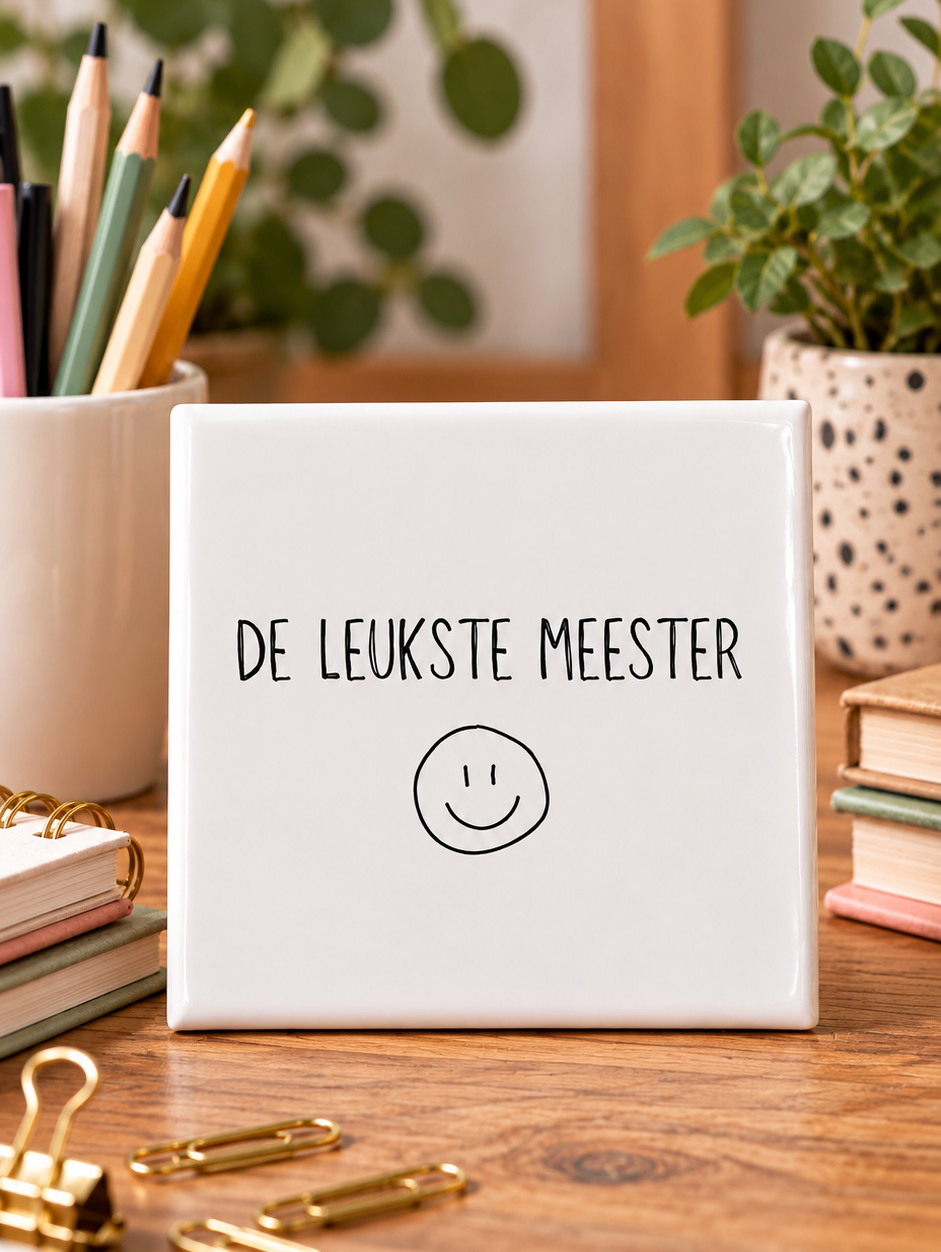 De leukste meester tegel