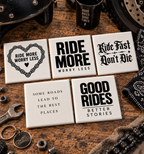 Ride More Worry Less tegel - Hart