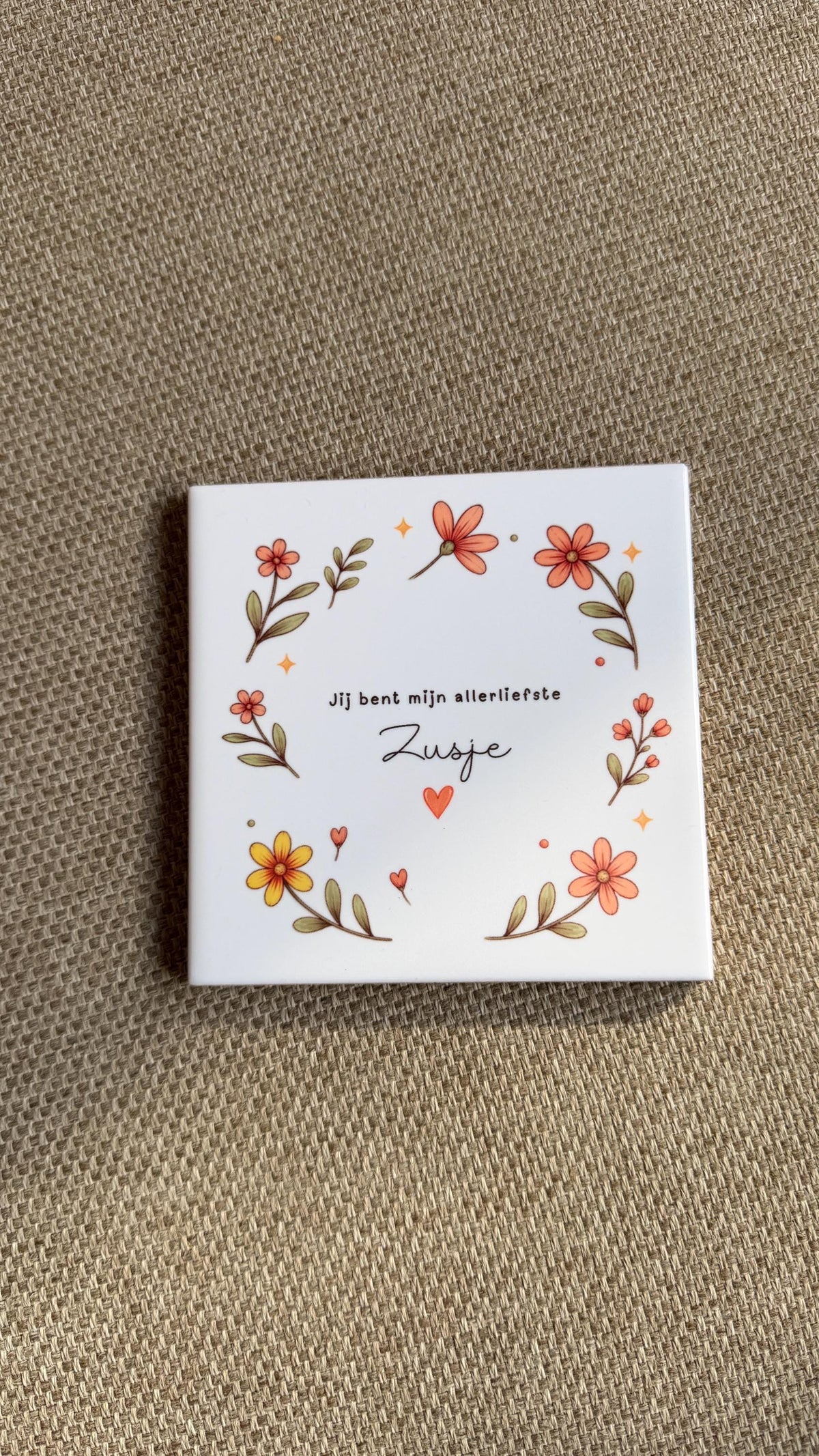 Gepersonaliseerd Tegeltje: Jij bent mijn allerliefste [OPTIE]