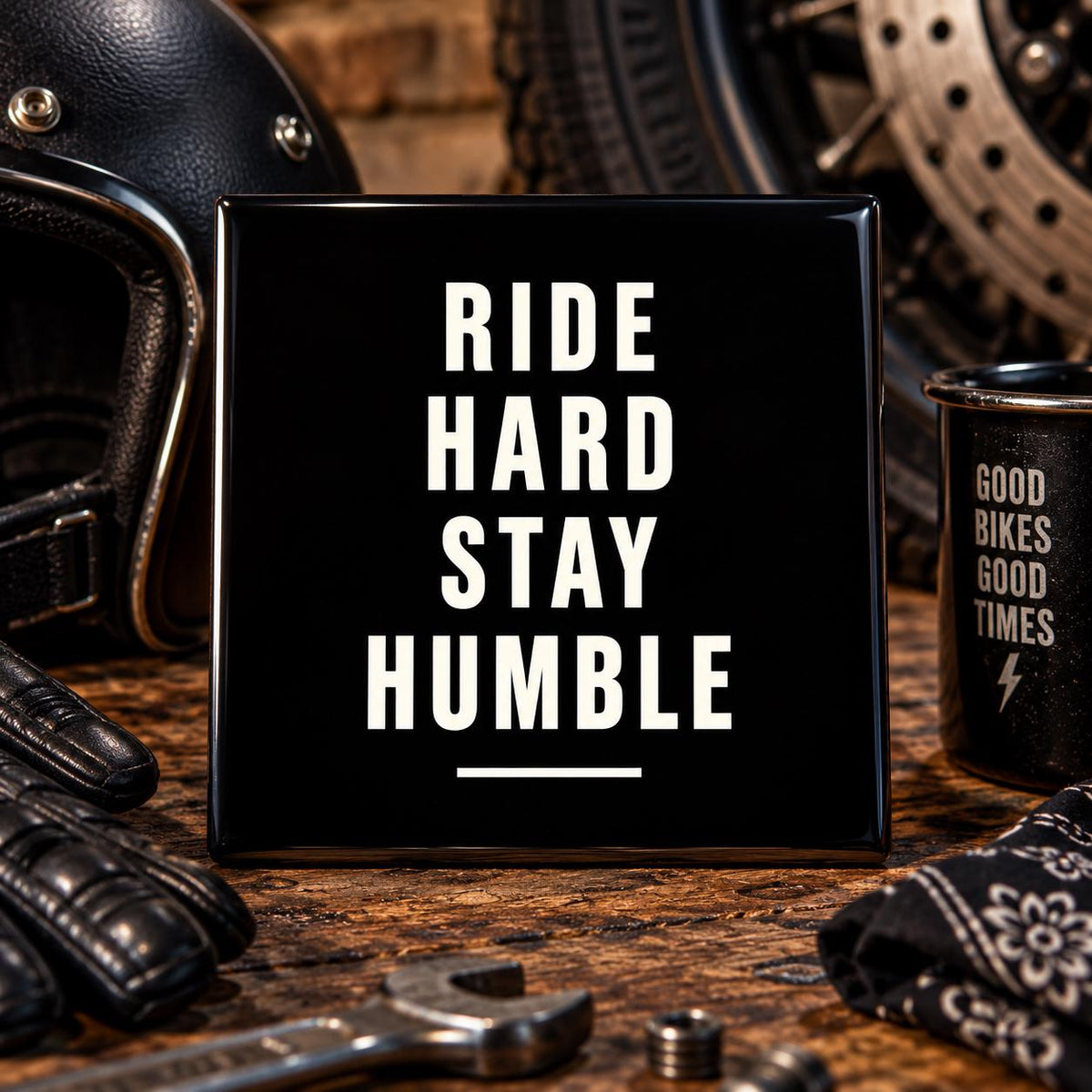 Ride Hard Stay Humble tegel